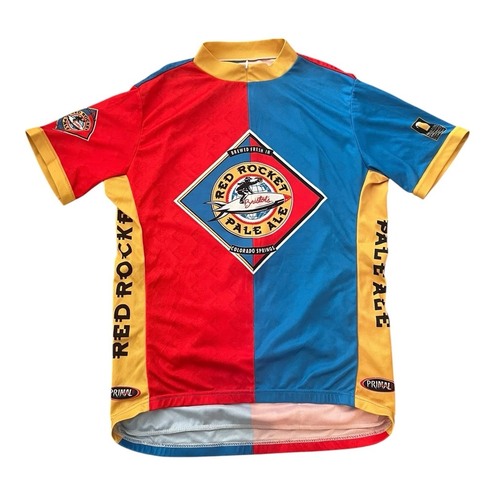 Primal Red Rocket Pale Ale Bristol Brewery Cycling Jersey Size Men's Large